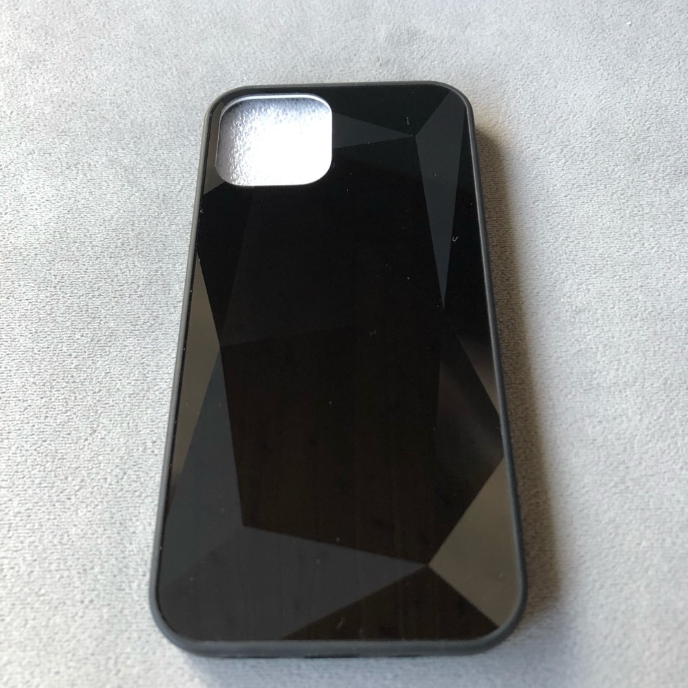 iPhone 12 Geometric Black Phone Case ~ Brand New!